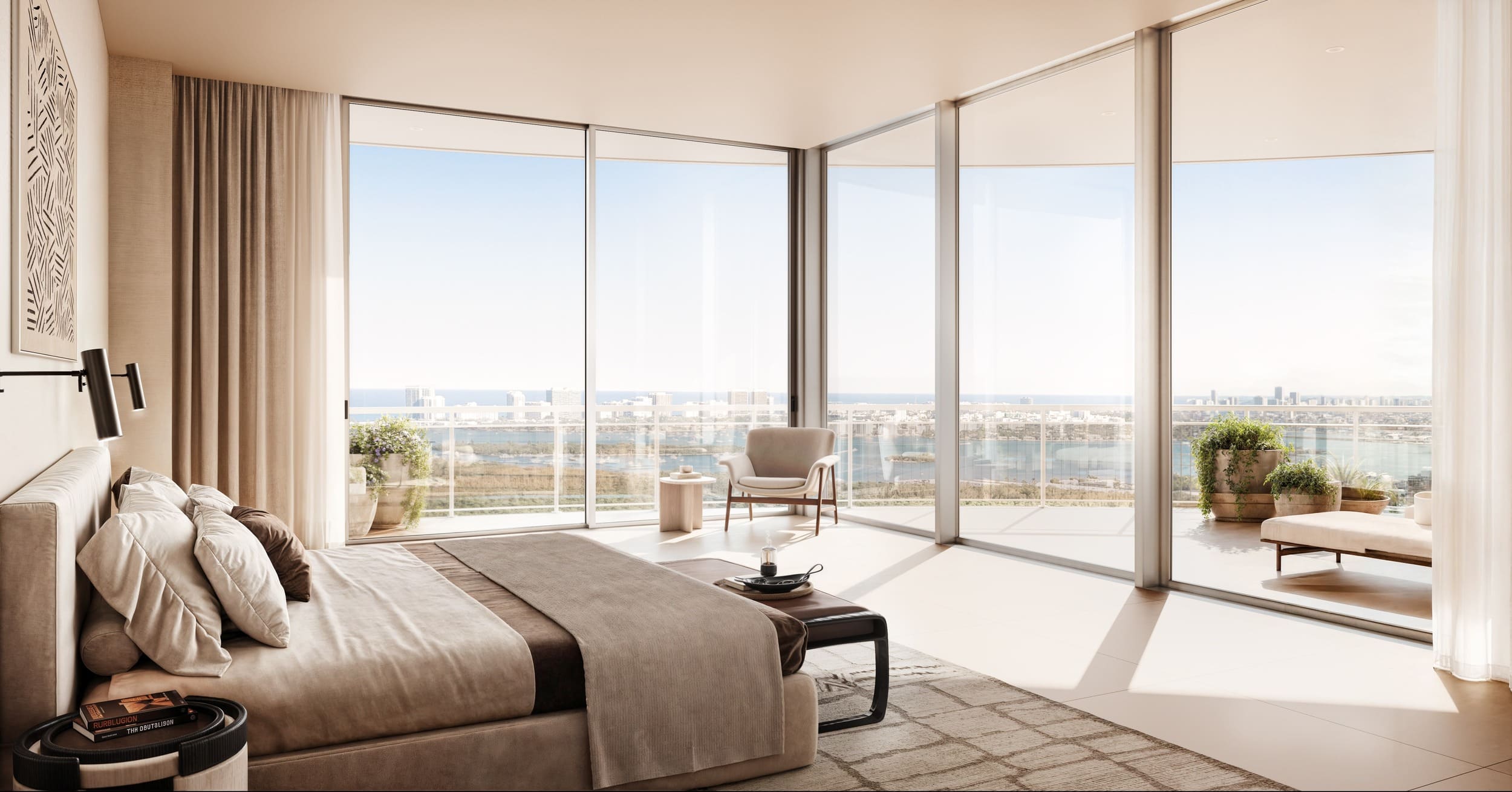 Penthouse bedroom